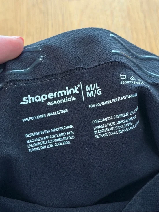 Shapermint MEDIUM LARGE Black High Waisted Shaper Short NEW - Picture 3 of 9